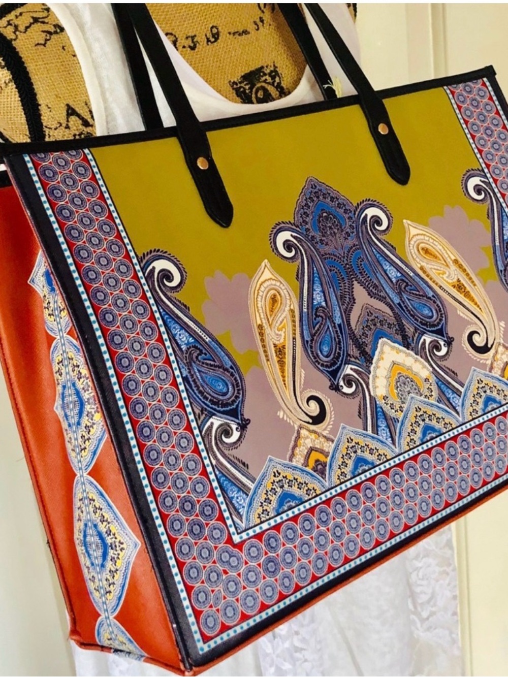 Spartina 449 NWT Paisley Retreat Large Tote
